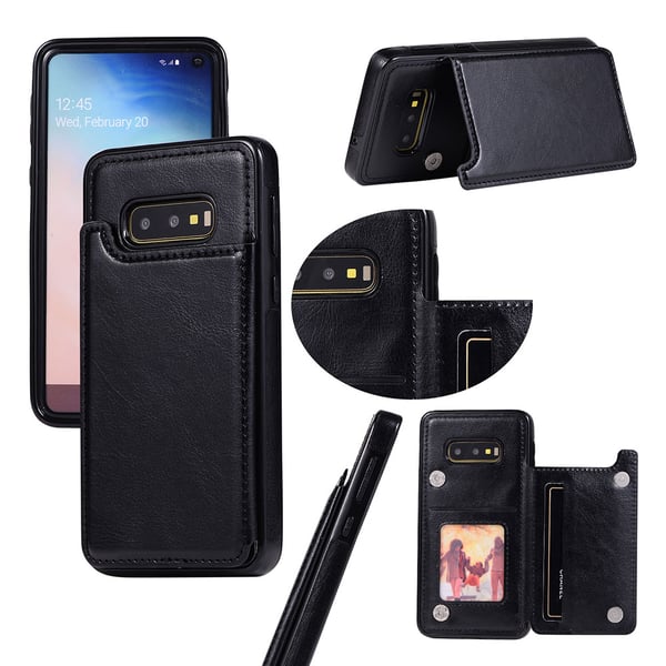 Nkobees Eleganta Läderskal med Kortfack - Samsung Galaxy S10e