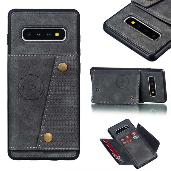 Genomtänkt Skyddsskal med Kortfack - Samsung Galaxy S10