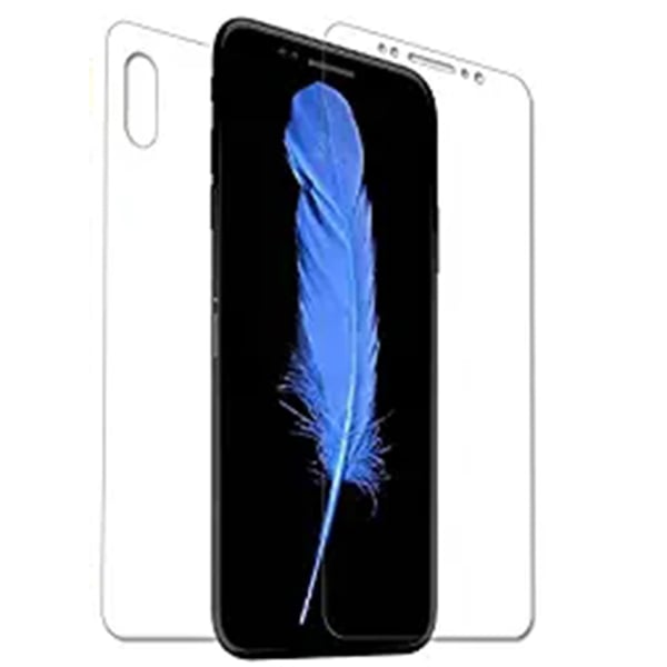 Fram- & Baksida iPhone XS Max 2-PACK Skärmskydd 9H Nano-Soft