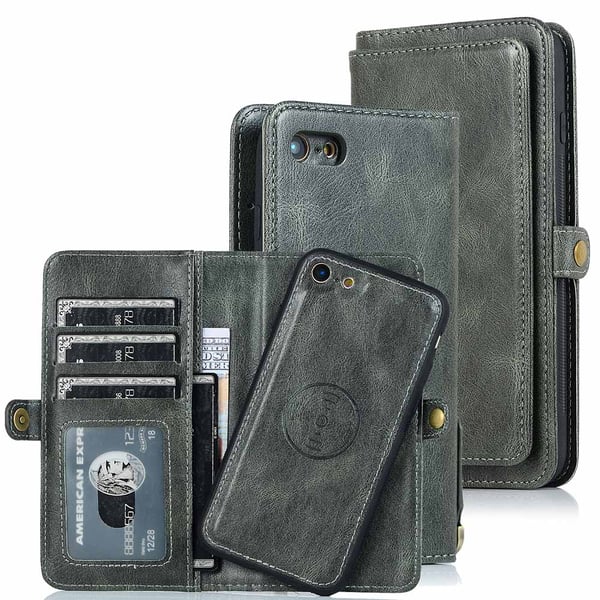 iPhone 7 - Robust Dubbelfunktions Plånboksfodral