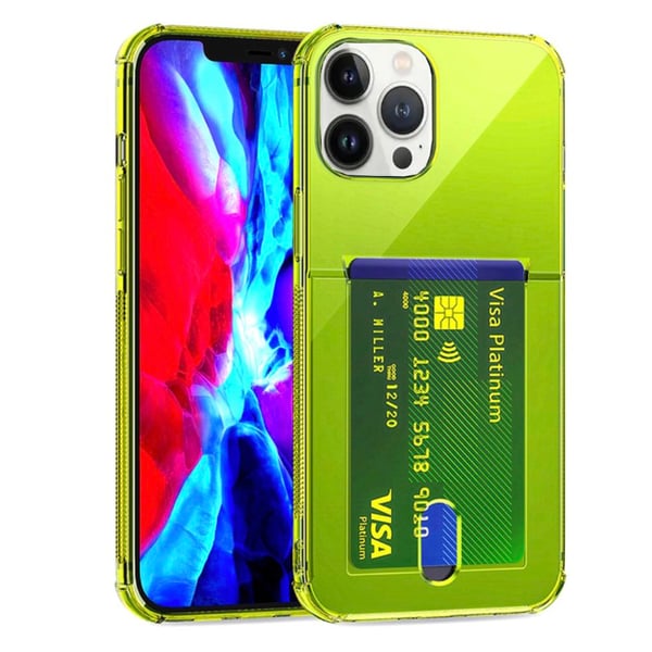 iPhone 13 Pro Max - Elegant Skyddande Skal med Korthållare
