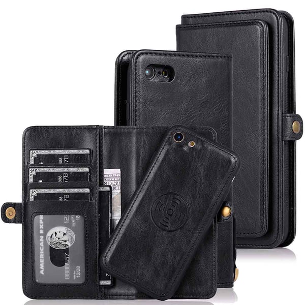iPhone 7 - Robust Dubbelfunktions Plånboksfodral