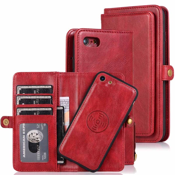 iPhone 7 - Robust Dubbelfunktions Plånboksfodral