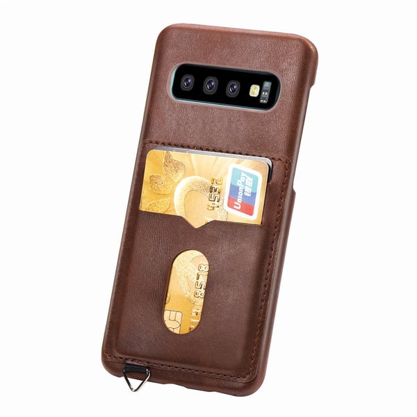 Samsung Galaxy S10 - Stilrent Skal med Korthållare från Leman
