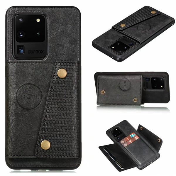 Samsung Galaxy S20 Ultra - Kraftfullt Skal med Kortfack