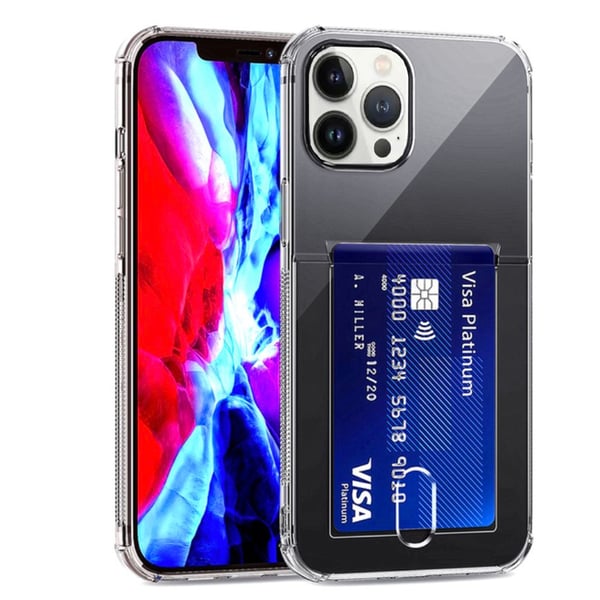 iPhone 13 Pro Max - Elegant Skyddande Skal med Korthållare
