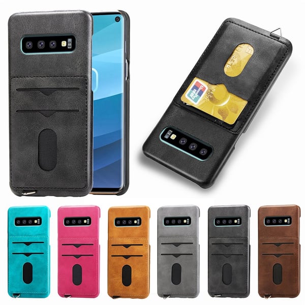 Samsung Galaxy S10 - Stilrent Skal med Korthållare från Leman