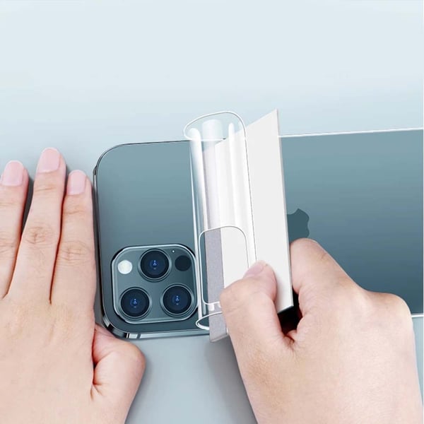 2-PACK iPhone 13 Pro Max Baksida Hydrogel Skärmskydd 0,3mm