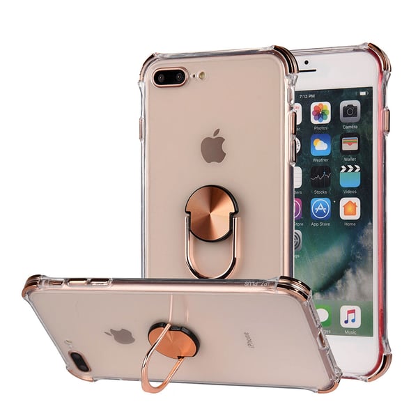 iPhone 7 Plus - Praktiskt Skyddande Skal med Ringhållare