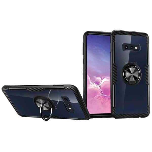 Praktiskt Skal med Ringhållare (LEMAN) - Samsung Galaxy S10
