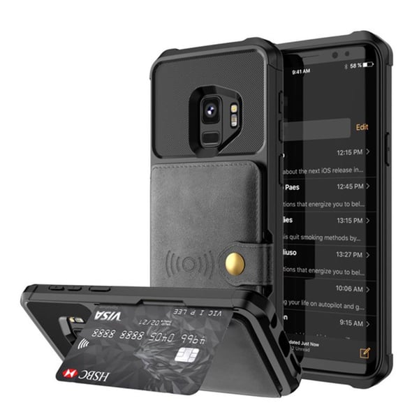 Samsung Galaxy S9 - Praktiskt Skyddsskal med Kortfack