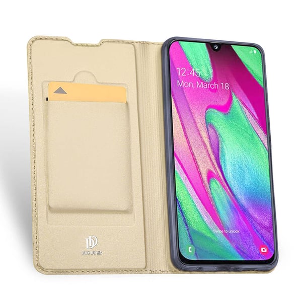 Samsung Galaxy A40 - Stötdämpande Slittåligt Plånboksfodral