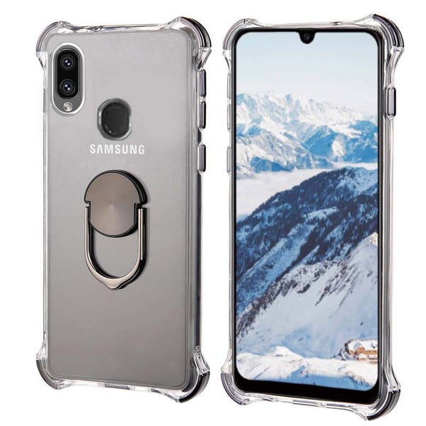 Exklusivt Silikonskal med Ringhållare - Samsung Galaxy A40