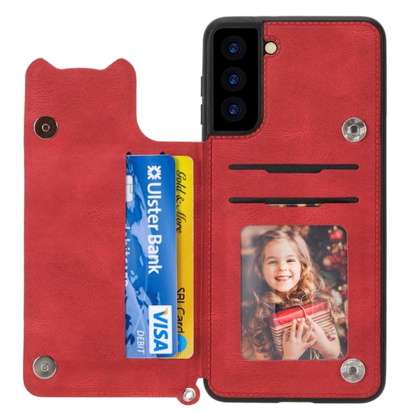 Samsung Galaxy S21 FE - Elegant Skal med Korthållare