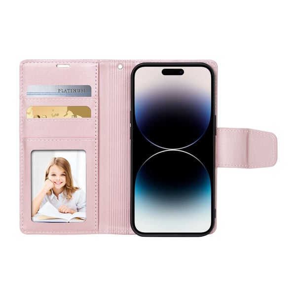 iPhone 16 Pro - Elegant 2-i-1 Plånboksfodral som Ger Allt i Ett