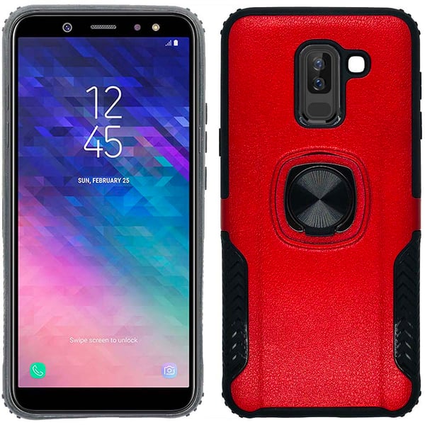 Skal med Ringhållare - Samsung Galaxy A6 Plus