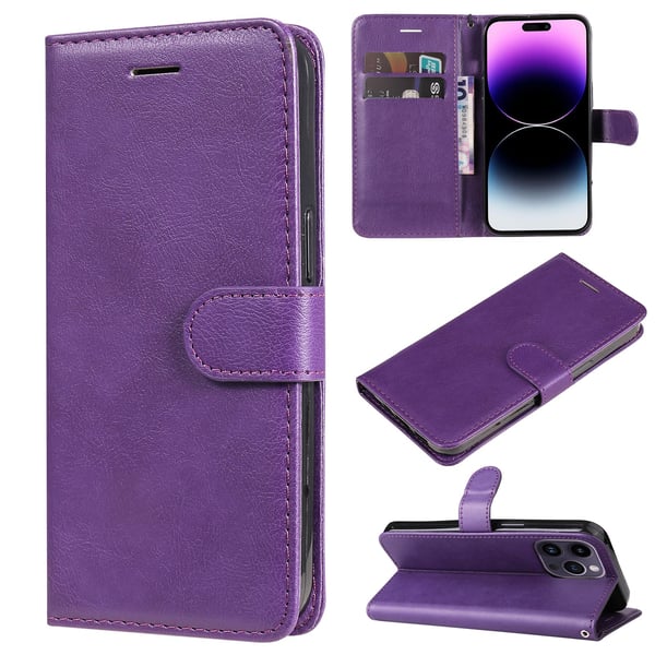 iPhone 14 Pro - Stilrent Praktiskt FLOVEME Pl�nboksfodral