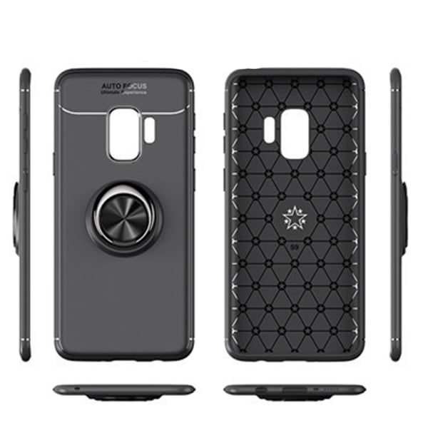 Praktiskt Skal med Ringhållare - Samsung Galaxy S9