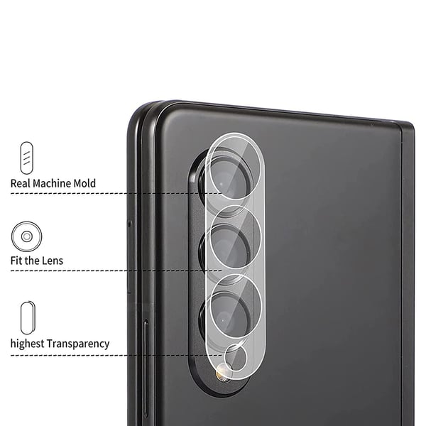 2-PACK Samsung Galaxy Z Fold 4 Kameralinsskydd Standard HD