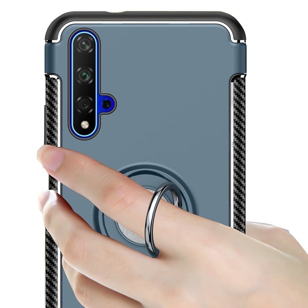 Huawei Nova 5T - Stilrent Skal med Ringhållare