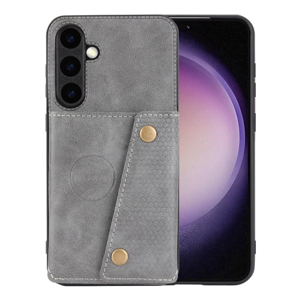 Lyxigt PC-läder Retro Flip Fashion Plånboksfodral för Galaxy S23 FE