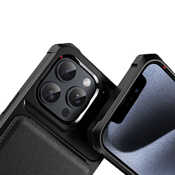 iPhone 12/12 Pro Plånboksfodral  Slimmad Design & Smart Kortförvaring