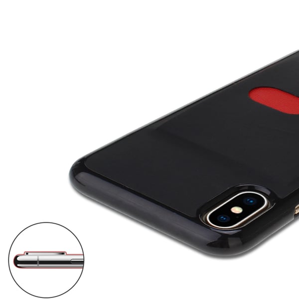 Skyddande Stilsäkert Skal med Kortfack - iPhone X/XS
