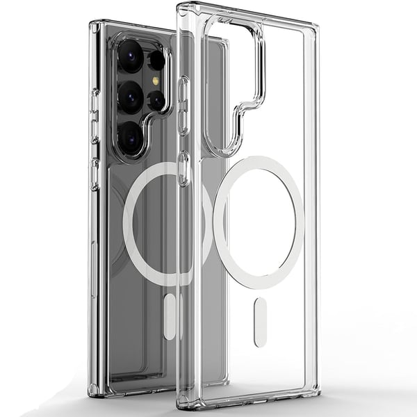 S24 Ultra - Skal MagSafe Stötdämpande Transparent