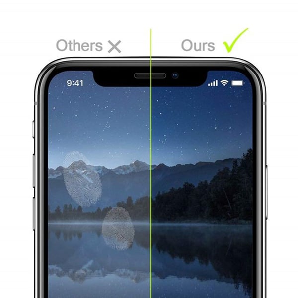 iPhone XS Max Skärmskydd 2.5D med Ram 9H HD-Clear