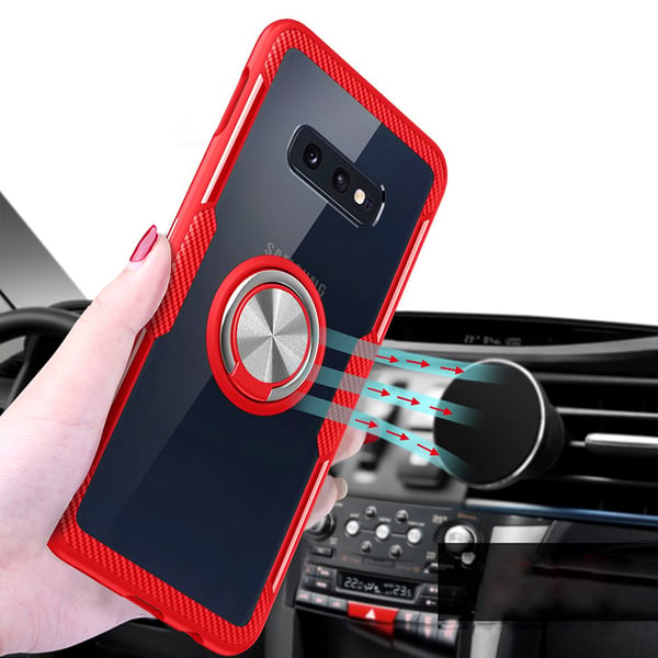 Samsung Galaxy S10e - Stilrent Skal med Ringhållare (LEMAN)
