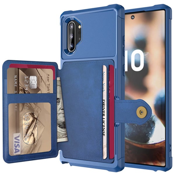 Elegant Smart Skal med Kortfack - Samsung Galaxy Note10+