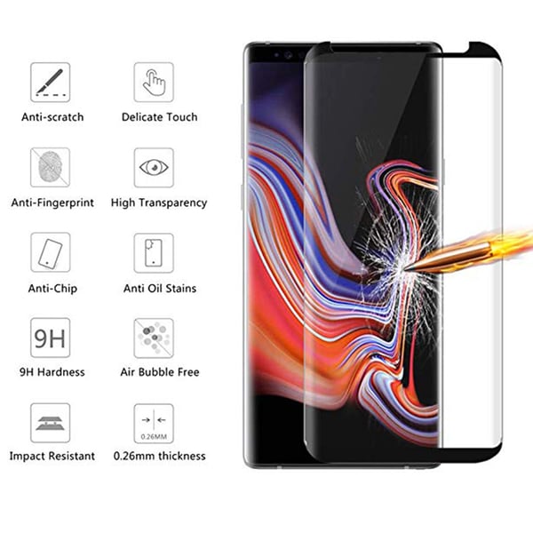 2-PACK Skärmskydd CASE-Friendly HD 0,3mm Galaxy Note 9