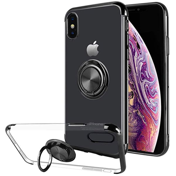 iPhone X/XS - Praktiskt Silikonskal Ringhållare