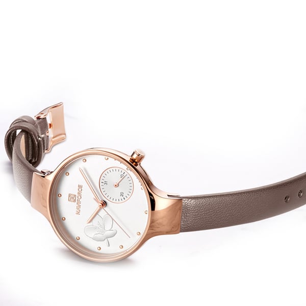Elegant Damklocka Armband i Läder (NaviForce)