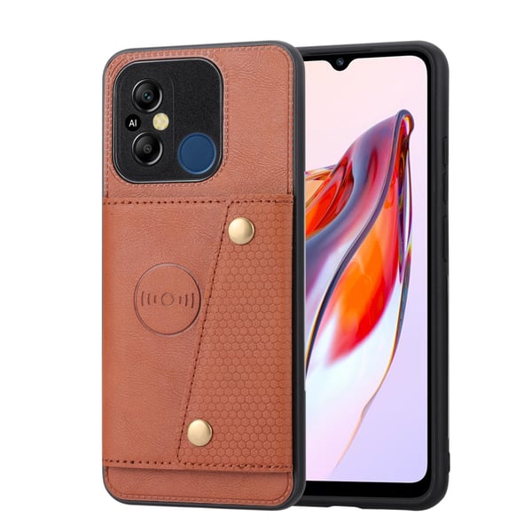 Lyxigt PC Läder Retro Flip Plånboksfodral För Xiaomi Redmi 12C