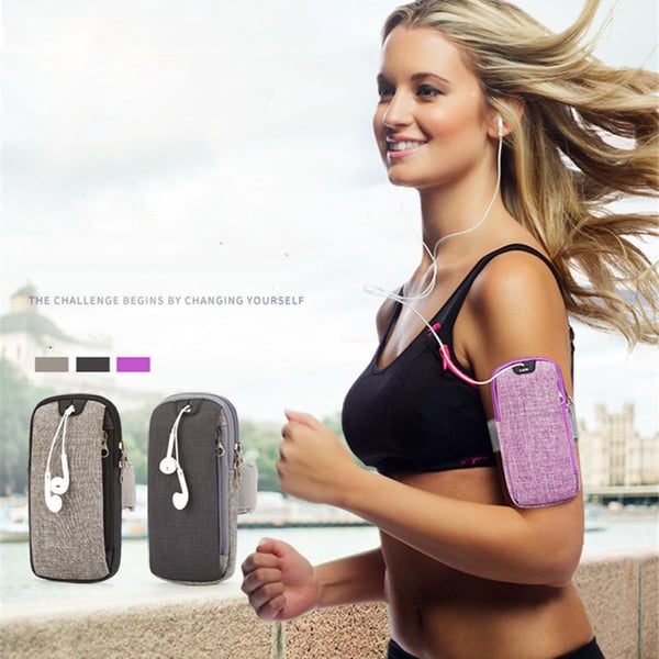 Universal Armbandsväska Hörlursingång Sport Fitness