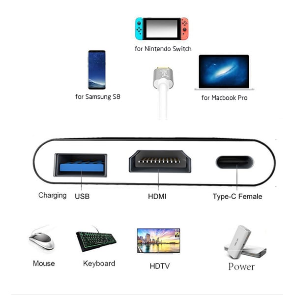 USB 3.1 Type-C Adapter HDMI USB