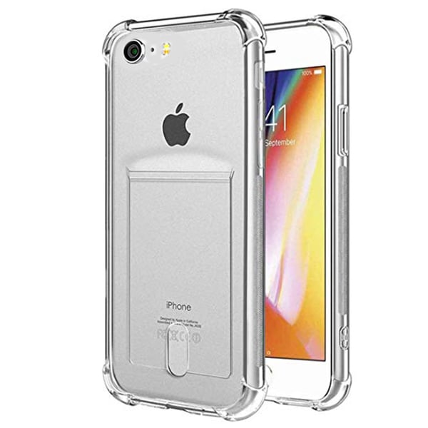iPhone SE 2020 - Praktiskt Silikonskal med Kortfack