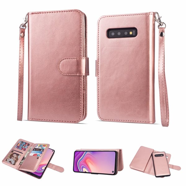 Samsung Galaxy S10 Plus - Genomtänkt 9-Korts Plånboksfodral