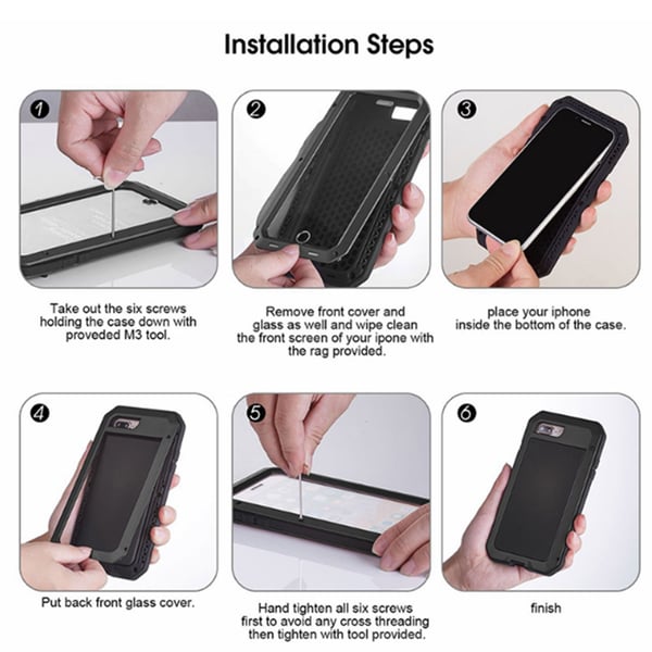 Army HEAVY DUTY (Stryktålig) Aluminum för Samsung Galaxy S8