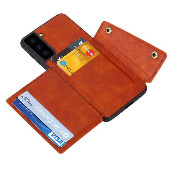 Samsung Galaxy S22 - Praktiskt & Stilrent Skal med Korthållare