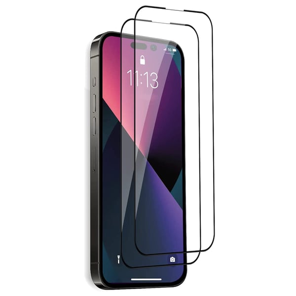 2-PACK iPhone 14 Pro Max Skärmskydd + Kameralinsskydd 2.5D HD