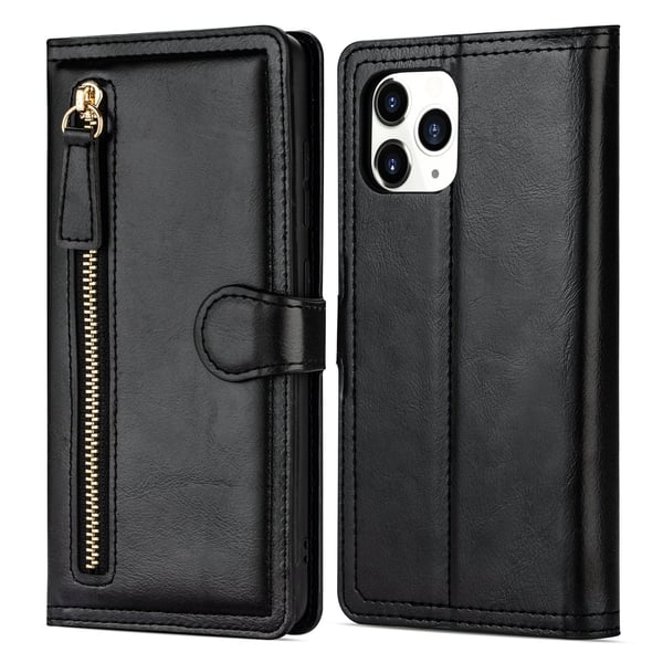 iPhone 16 - Stilrent Plånboksfodral med dragkedja