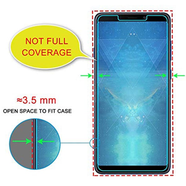 3-PACK Samsung Galaxy A9 (2018) Standard Skärmskydd HD 0,3mm