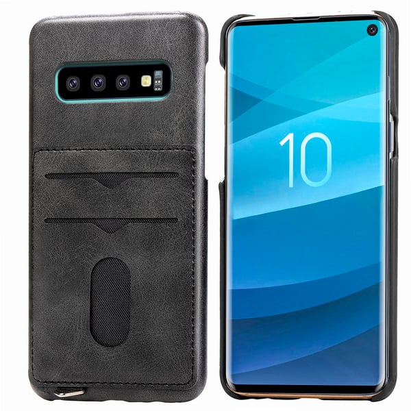 Samsung Galaxy S10 - Stilrent Skal med Korthållare från Leman