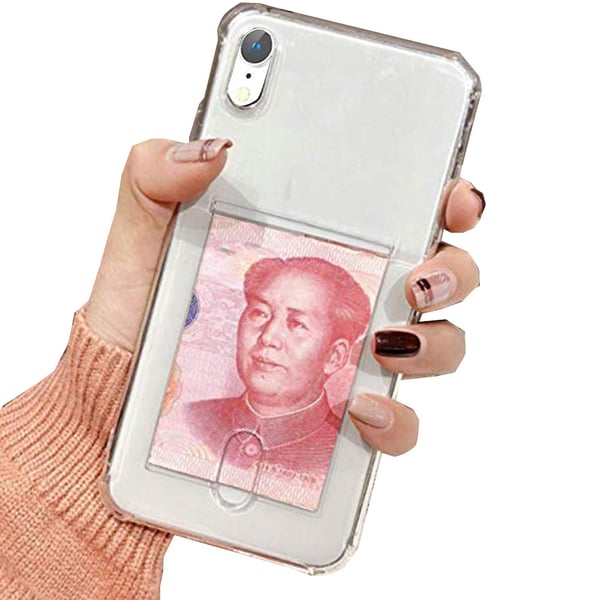 iPhone XR - Stötdämpande Floveme Skal med Korthållare
