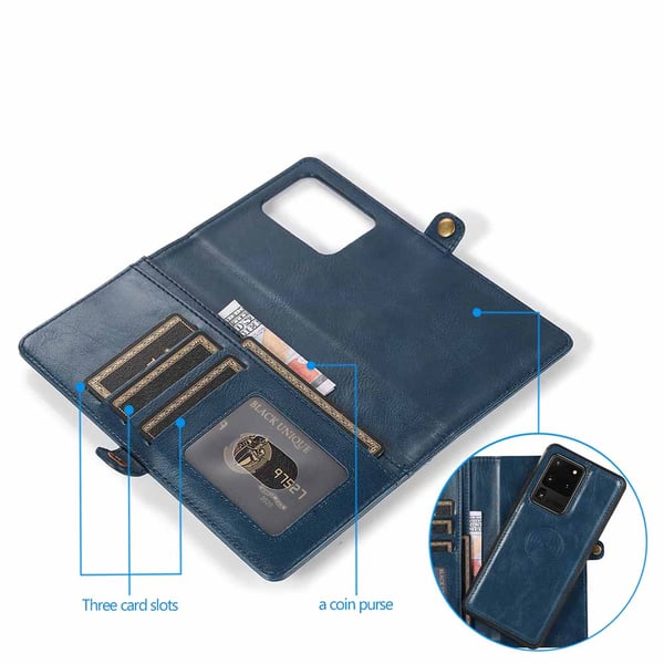 Samsung Galaxy S20 Ultra - Praktiskt Dubbelt Plånboksfodral