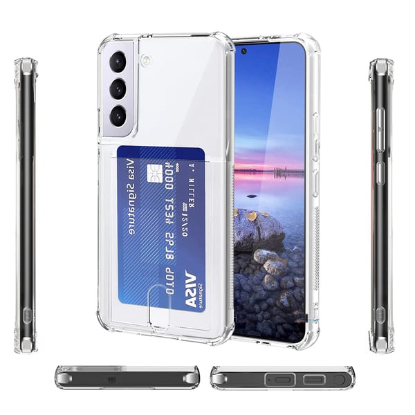 Samsung Galaxy S22 Plus - Praktiskt Skyddande Skal med Kortfack