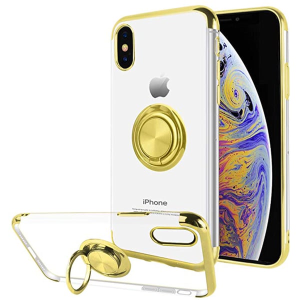 iPhone X/XS - FLOVEME Stilrent Skal med Ringhållare