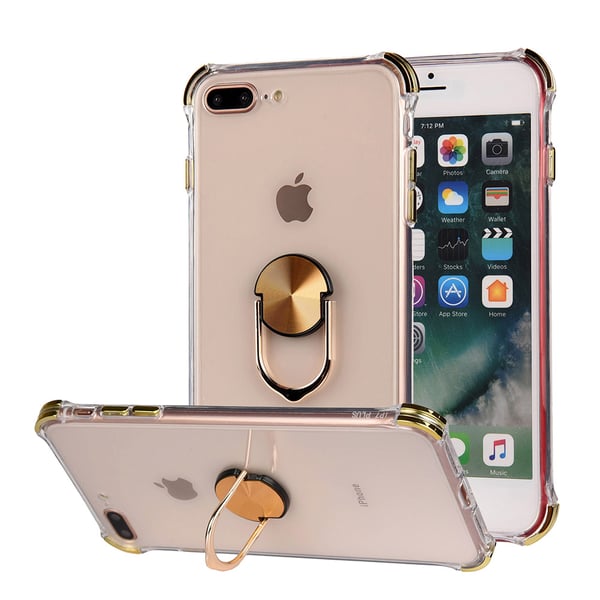 iPhone 8 Plus - Praktiskt Skyddande Skal med Ringhållare